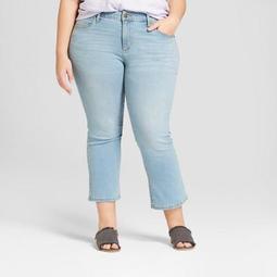 Women's Plus Size Kick Boot Crop Jeans - Universal Thread™ Medium Wash