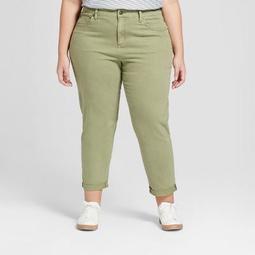 Women's Plus Size Boyfriend Crop Jeans - Universal Thread™ Green