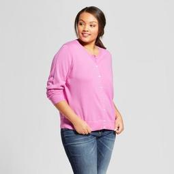 Women's Plus Size Long Sleeve Any Day Cardigan - A New Day™ Mauve