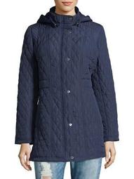 Plus Quilted Hooded Jacket