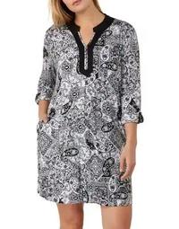 Plus Three-Quarter Sleeve Sleepshirt