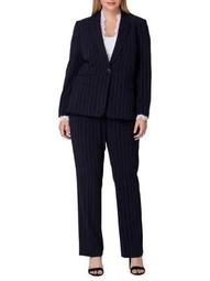 Pinstripe Jacket and Pant Suit