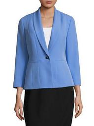 Shawl Collar Seamed Jacket