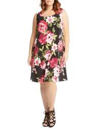 Plus Chloe Floral-Print Dress