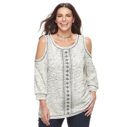 Plus Size Kate and Sam Cold-Shoulder Top