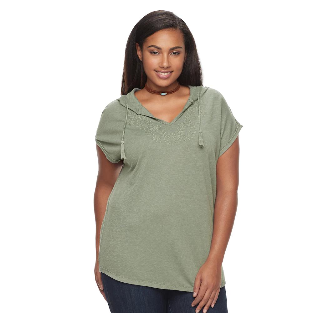 kohls womens plus size hoodies