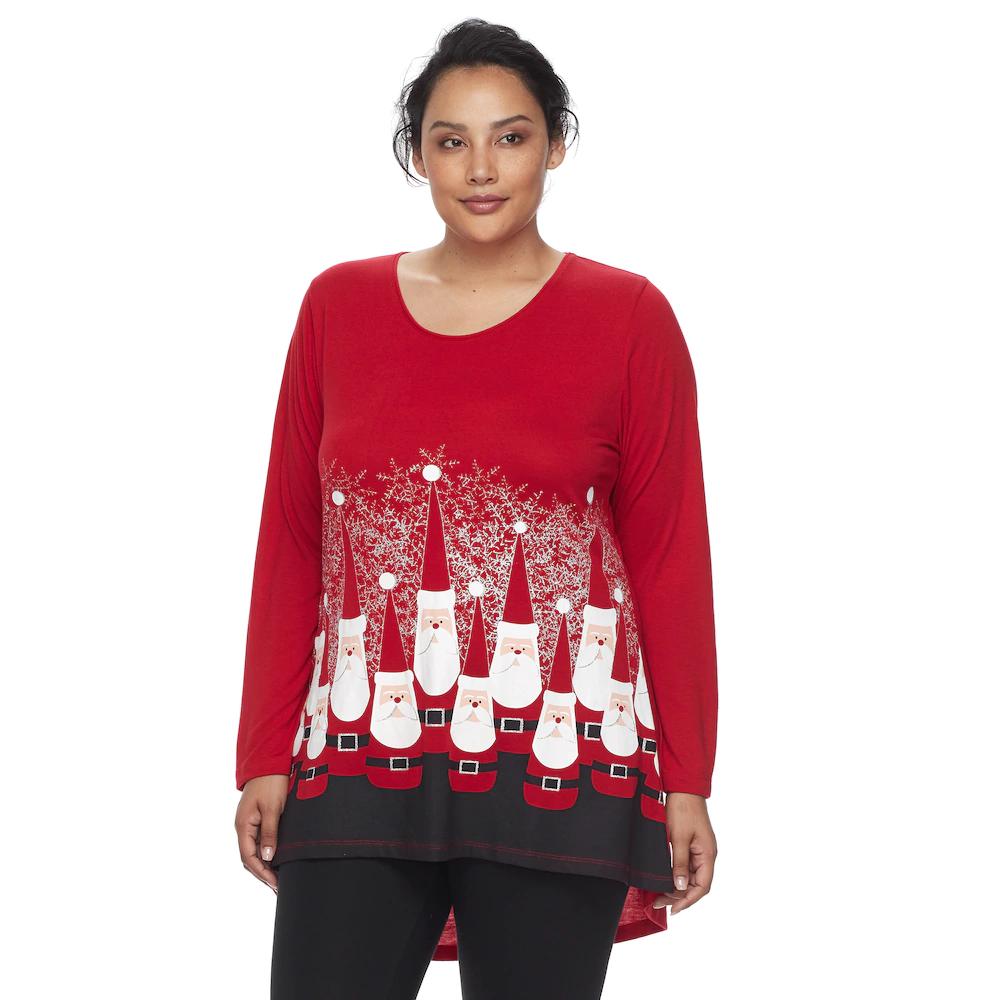 plus size holiday tees