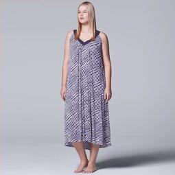 Kohls Plus Size Simply Vera Vera Wang Pajamas: Long Sleep Chemise