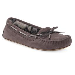 SO® Women's Microsuede Moccasin Slippers