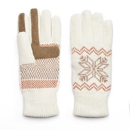 Women's isotoner Snowflake Chenille Tech Gloves
