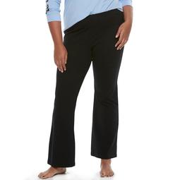 Juniors' Plus Size SO® Pajamas: Black Bootcut Yoga Pants