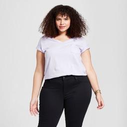 Women's Plus Size Monterey Pocket V-Neck Short Sleeve T-Shirt - Universal Thread™