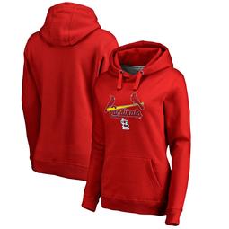 St. Louis Cardinals Fanatics Branded Women's Plus Size Team Lockup Pullover Hoodie - Red
