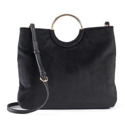 LC Lauren Conrad Runway Collection Celeste Velvet Ring Crossbody Bag