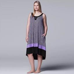Plus Size Simply Vera Vera Wang High-Low Keyhole Chemise