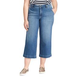 Kohls Plus Size Chaps Wide-Leg Capri Jeans | Shop Scenes