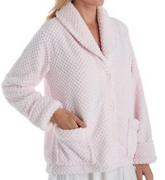 La Cera 100% Polyester Honeycomb Fleece Bed Jacket 8825