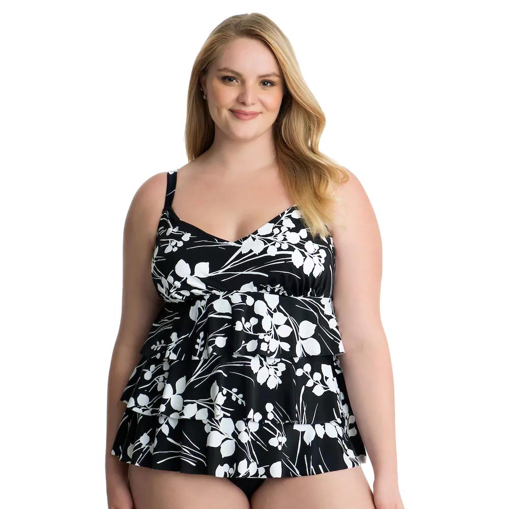 croft and barrow plus size bathing suits