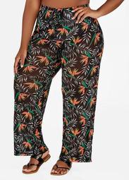 Palm Print Cover Up Pant