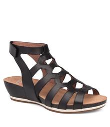 Dansko Valentina Leather Gladiator Wedge Sandals
