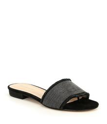 Pelle Moda Bayer Linen Slide Sandals