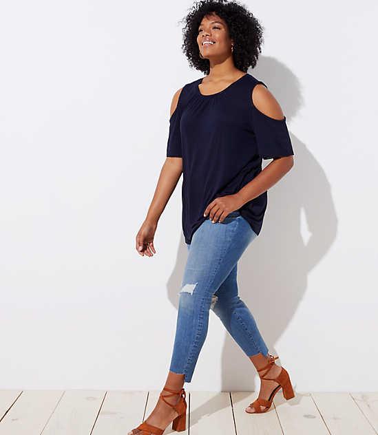 loft cold shoulder tops