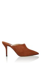 Certosa Suede Pointed-Toe Mules