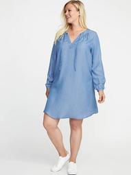 tencel shift dress