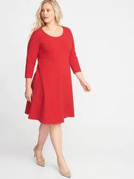 plus size fit and flare