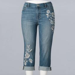 kohls embroidered jeans