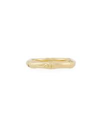 Bamboo Gold Slim Band Ring, Size 6