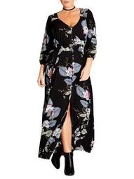 oriental maxi dress