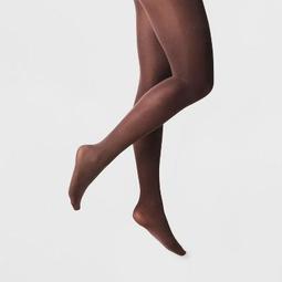 Women's 50D Opaque Tights - A New Day™ Mesquite Bbq L/XL