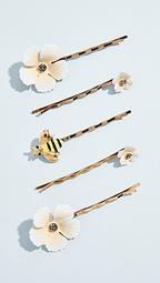 Flower & Bee Bobby Pin Set