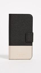 Leather Wrap Folio iPhone X Case