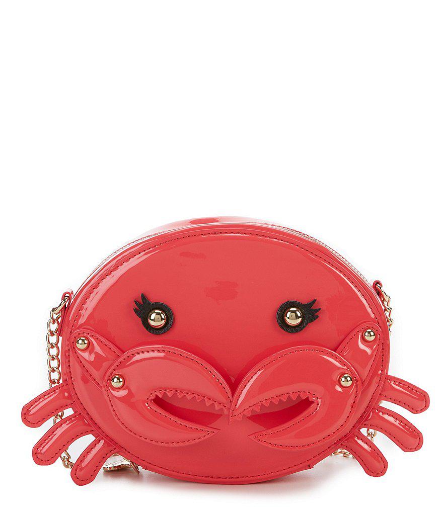 betsey johnson crab purse