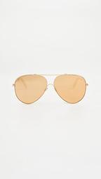 24k Gold Loop Aviator Sunglasses