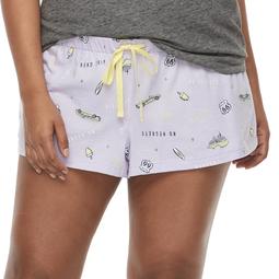 Plus Size SO® Printed Pajama Shorts