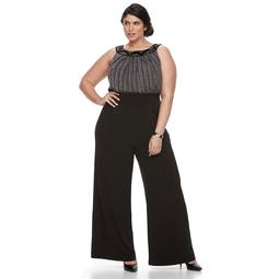 plus size sleeveless jumpsuit