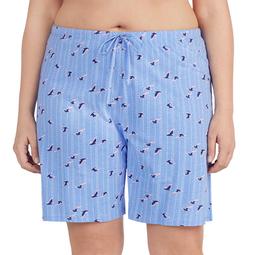 Plus Size Jockey Printed Bermuda Pajama Shorts