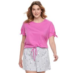 Plus Size SONOMA Goods for Life™ Tee & Shorts Pajama Set