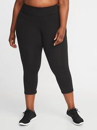 High-Rise Go-Dry Plus-Size Compression Crops