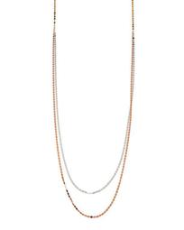 14k Long Duo Nude Chain Necklace