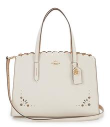 coach charlie carryall rivets