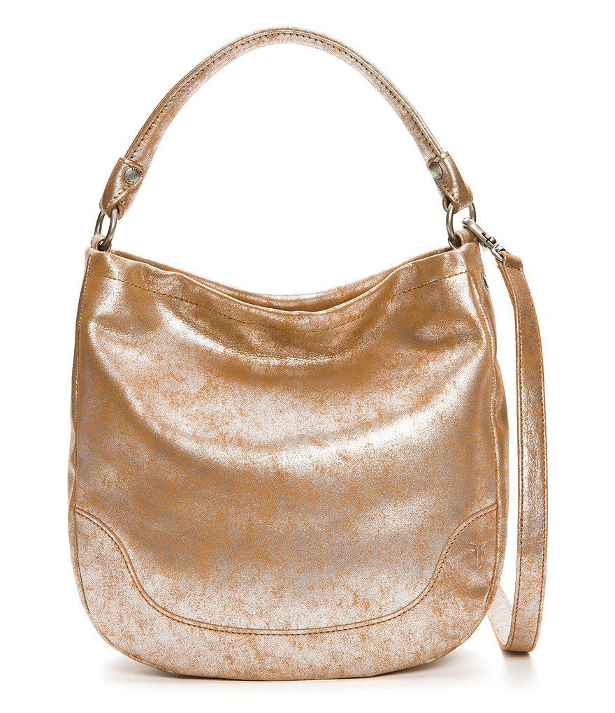 frye metallic bag