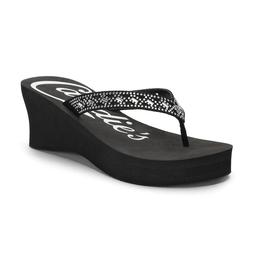 Candie's® Women's Cut-Out Bling Wedge Sandals