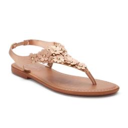 Candie's® Women's Glittery Floral Shield Sandals