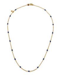 22k Gold Captiva Short Sapphire Station Necklace