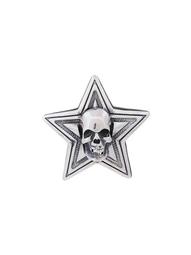 double face skull star pendant