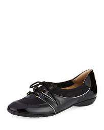 Bonnie Stretch Patent Sneakers, Black